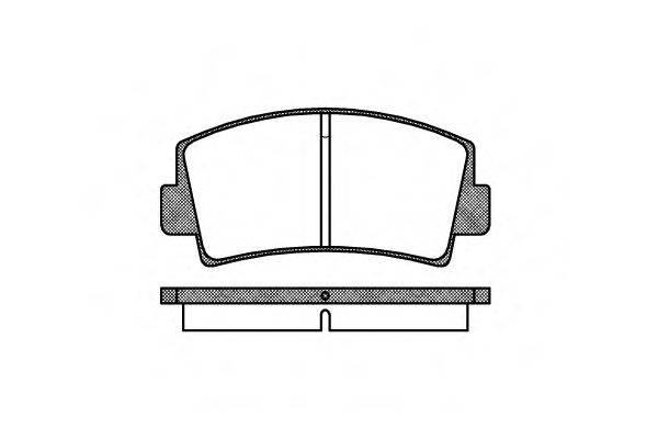 REMSA 007800 Комплект гальмівних колодок, дискове гальмо
