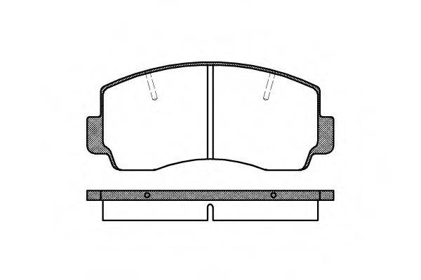 REMSA 009420 Комплект гальмівних колодок, дискове гальмо