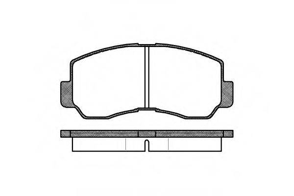 REMSA 009440 Комплект гальмівних колодок, дискове гальмо