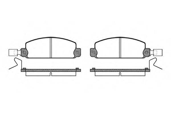 REMSA 009724 Комплект гальмівних колодок, дискове гальмо