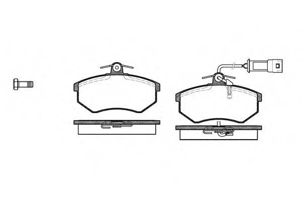 REMSA 013402 Комплект гальмівних колодок, дискове гальмо