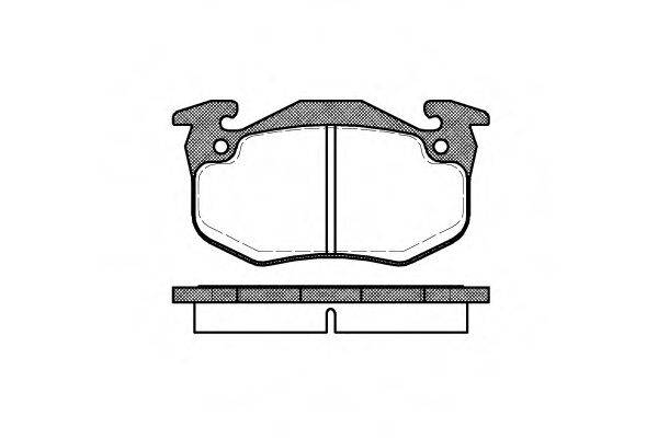 REMSA 014480 Комплект гальмівних колодок, дискове гальмо