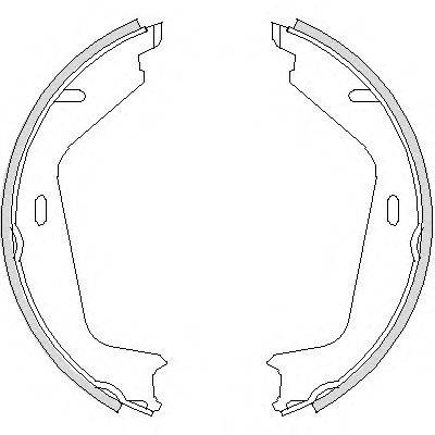 REMSA 472600 Комплект гальмівних колодок, стоянкова гальмівна система
