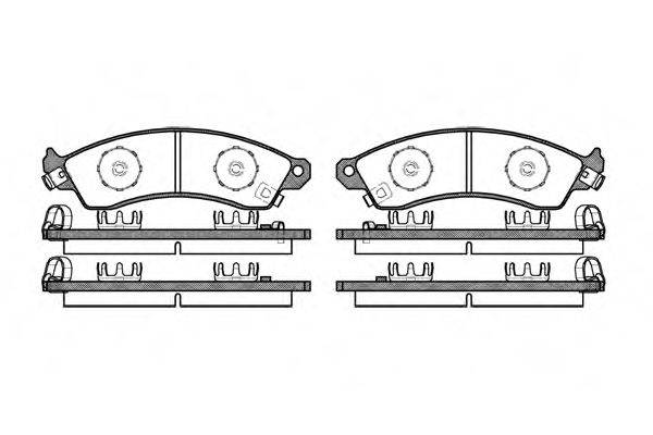 REMSA 033402 Комплект гальмівних колодок, дискове гальмо