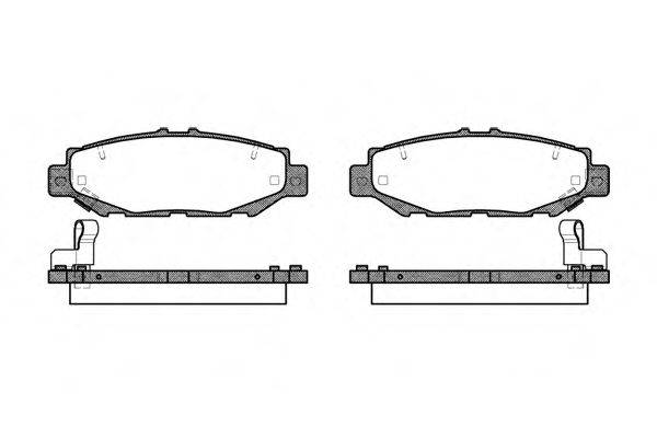 REMSA 042404 Комплект гальмівних колодок, дискове гальмо