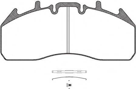 REMSA JCA125700 Комплект гальмівних колодок, дискове гальмо