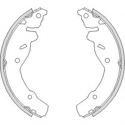 REMSA 419100 Комплект гальмівних колодок