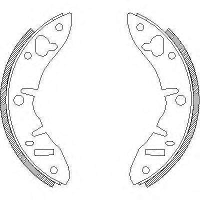 REMSA 422000 Комплект гальмівних колодок