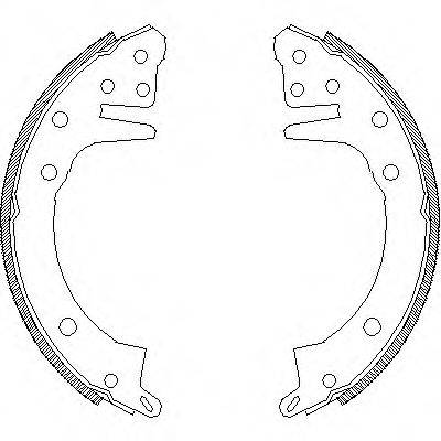 REMSA 432600 Комплект гальмівних колодок