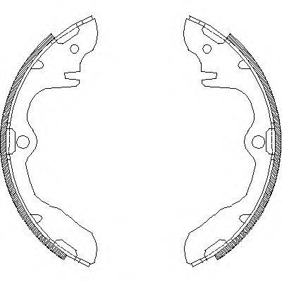 REMSA 433900 Комплект гальмівних колодок