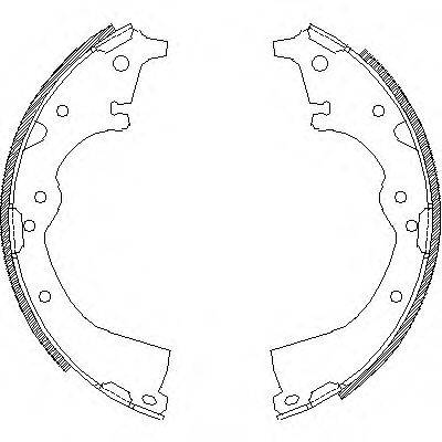 REMSA 436000 Комплект гальмівних колодок