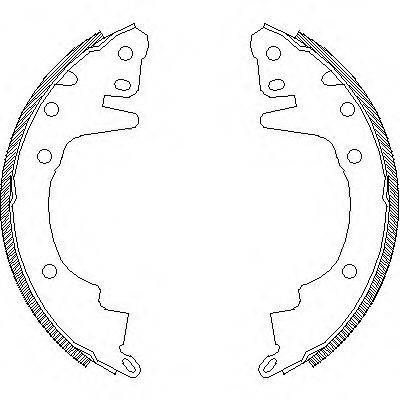 REMSA 436900 Комплект гальмівних колодок