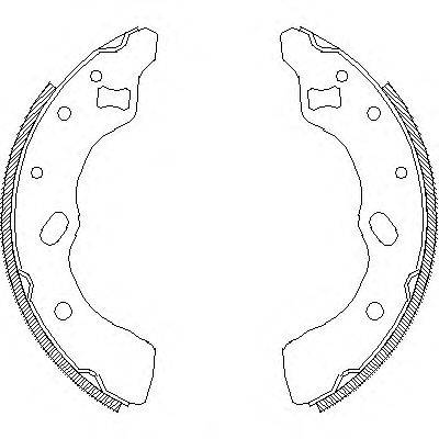 REMSA 463900 Комплект гальмівних колодок