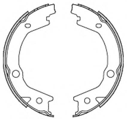 REMSA 469700 Комплект гальмівних колодок, стоянкова гальмівна система