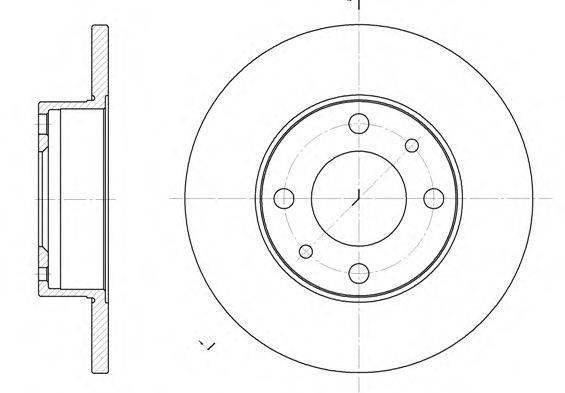 REMSA 603000 гальмівний диск