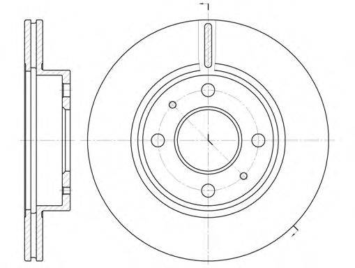 REMSA 610510 гальмівний диск