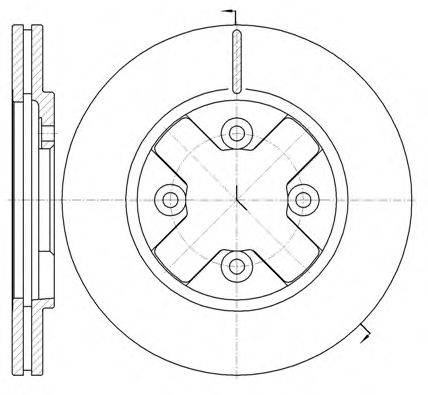REMSA 614510 гальмівний диск