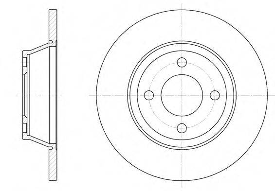 REMSA 628700 гальмівний диск
