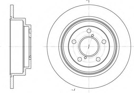 REMSA 639800 гальмівний диск