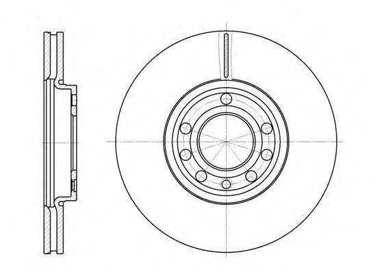 REMSA 668910 гальмівний диск