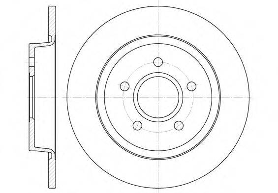REMSA 671200 гальмівний диск