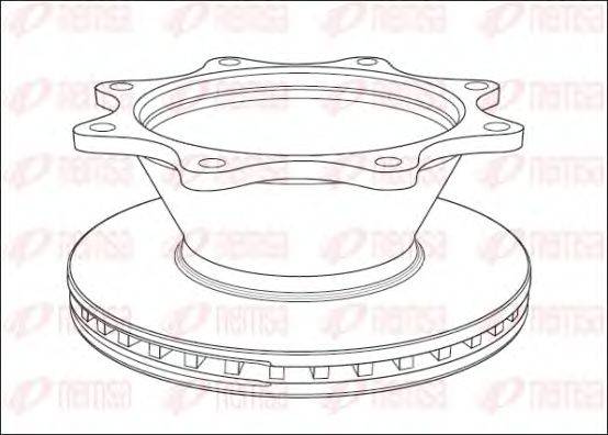 REMSA NCA101220 гальмівний диск