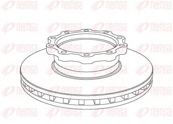 REMSA NCA103820 гальмівний диск