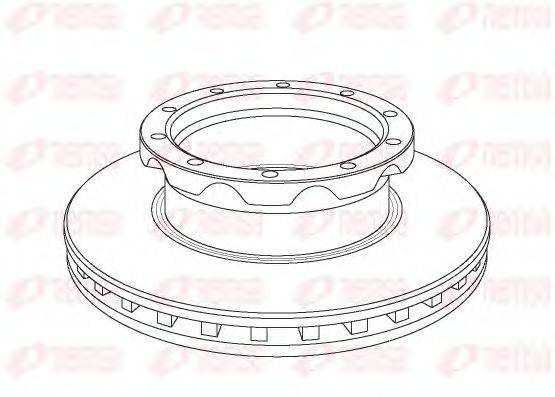 REMSA NCA105020 гальмівний диск