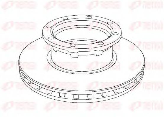 REMSA NCA105620 гальмівний диск