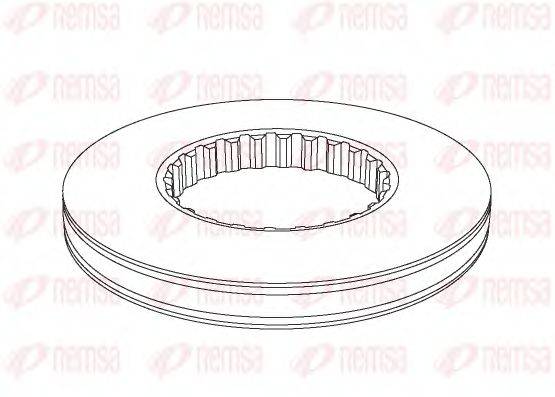 REMSA NCA114610 гальмівний диск