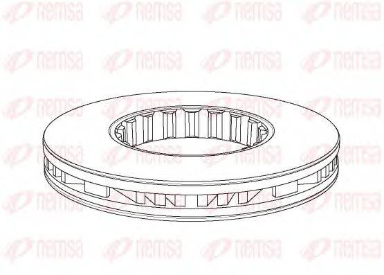 REMSA NCA116120 гальмівний диск