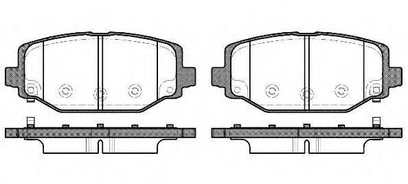 REMSA 148304 Комплект гальмівних колодок, дискове гальмо