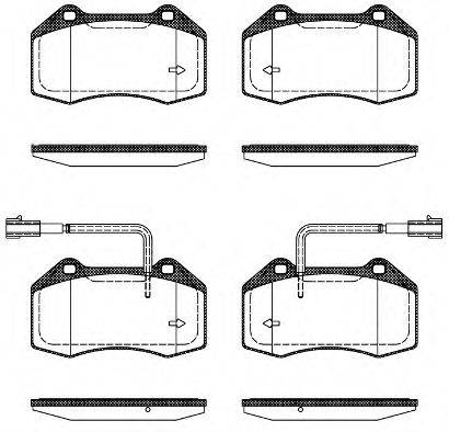 REMSA 111322 Комплект гальмівних колодок, дискове гальмо