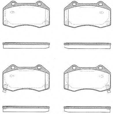 REMSA 111302 Комплект гальмівних колодок, дискове гальмо