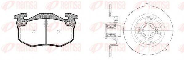 REMSA 814420 Комплект гальм, дисковий гальмівний механізм