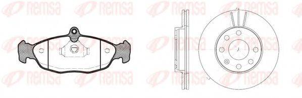 REMSA 839302 Комплект гальм, дисковий гальмівний механізм