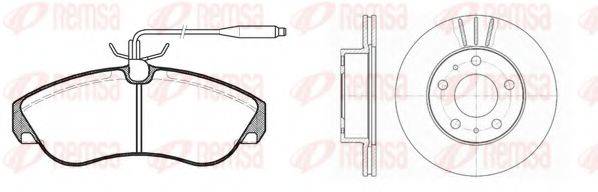 REMSA 848700 Комплект гальм, дисковий гальмівний механізм