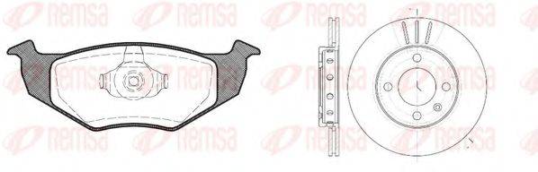 REMSA 860901 Комплект гальм, дисковий гальмівний механізм
