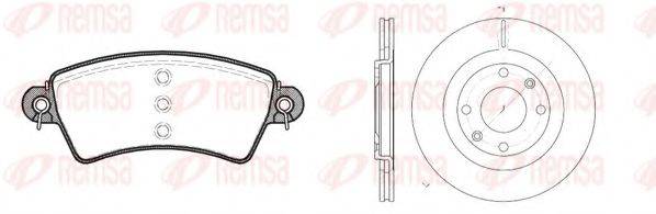 REMSA 872600 Комплект гальм, дисковий гальмівний механізм