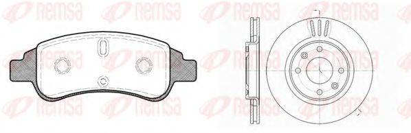 REMSA 884002 Комплект гальм, дисковий гальмівний механізм