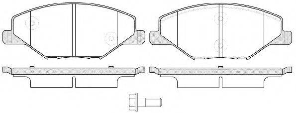 REMSA 155300 Комплект гальмівних колодок, дискове гальмо