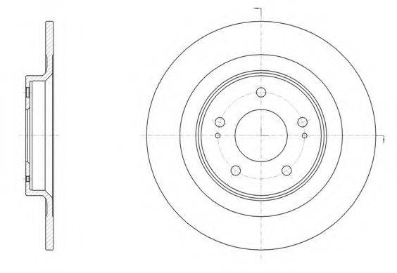 REMSA 6152800 гальмівний диск