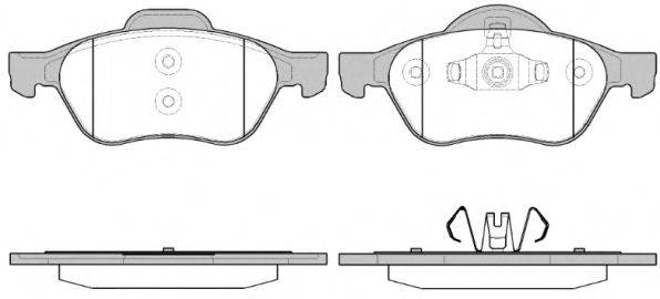 REMSA 096240 Комплект гальмівних колодок, дискове гальмо