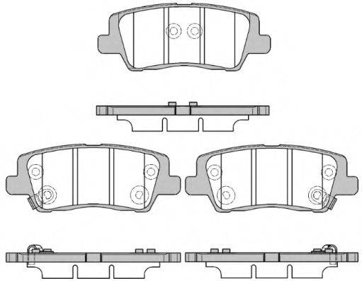 REMSA 156405 Комплект гальмівних колодок, дискове гальмо