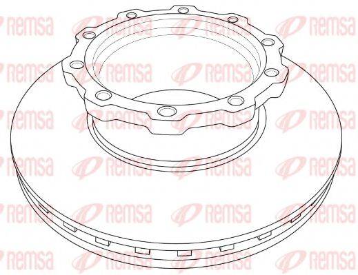 REMSA NCA120720 гальмівний диск