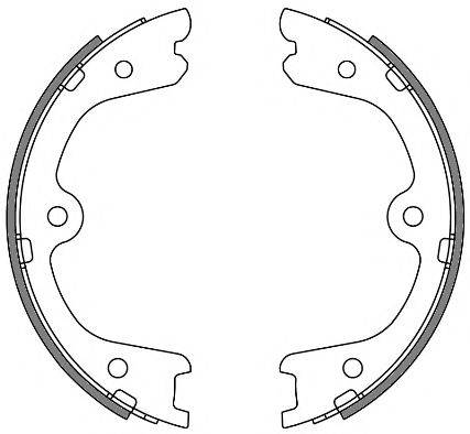 REMSA 426400 Комплект гальмівних колодок, стоянкова гальмівна система
