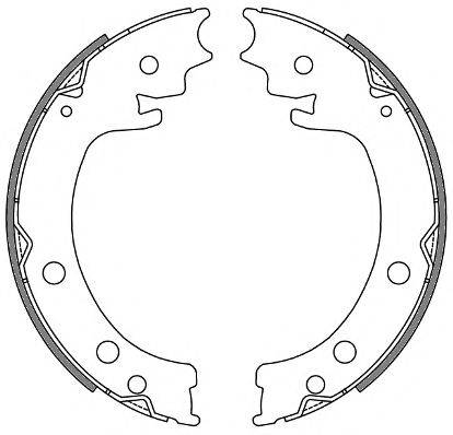 REMSA 462900 Комплект гальмівних колодок, стоянкова гальмівна система