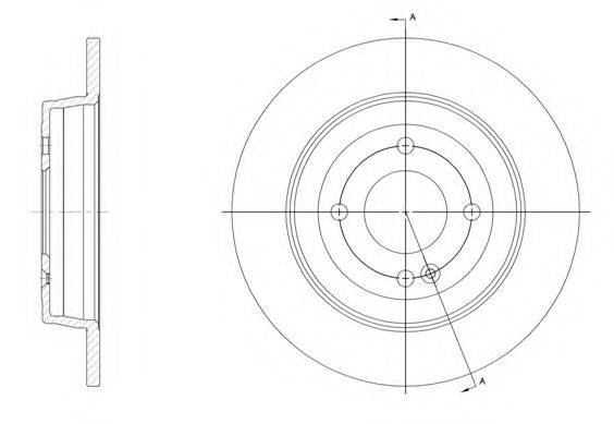 REMSA 6157000 гальмівний диск