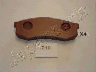 JAPANPARTS PP210AF Комплект гальмівних колодок, дискове гальмо