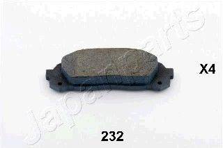 JAPANPARTS PP232AF Комплект гальмівних колодок, дискове гальмо